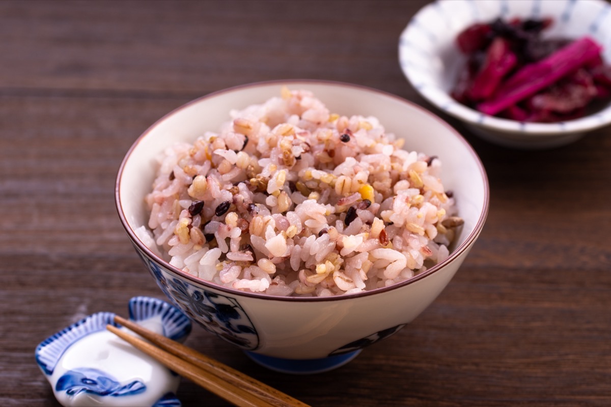 十六穀米を炊いたごはん